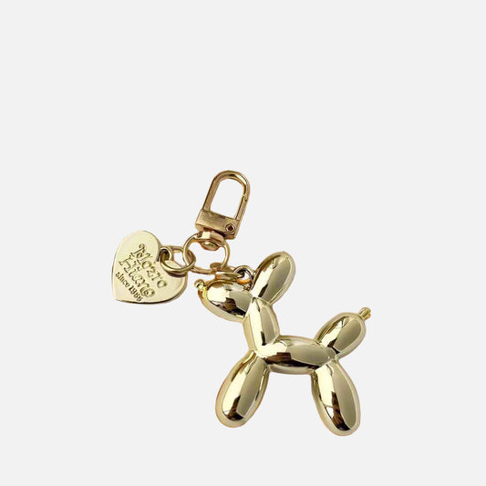 Balloon Dog Purse Charm in Gold