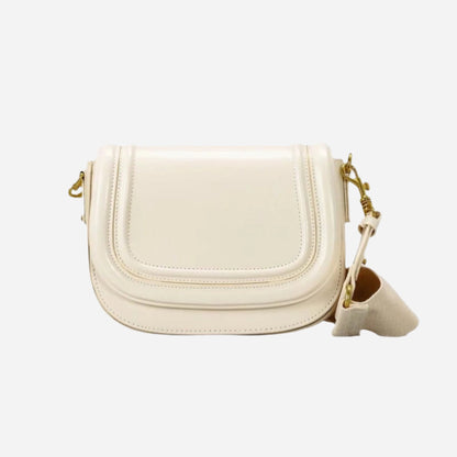White Women leather Crossbody bag