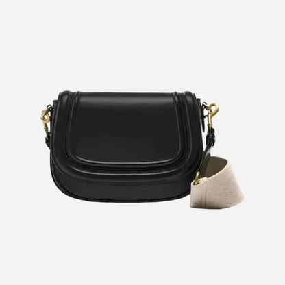 Black Women leather Crossbody bag