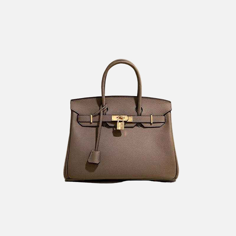 2024 top layer cowhide women's bag high-end platinum bag fashionable temperament genuine leather women's bag classic all-match handbag